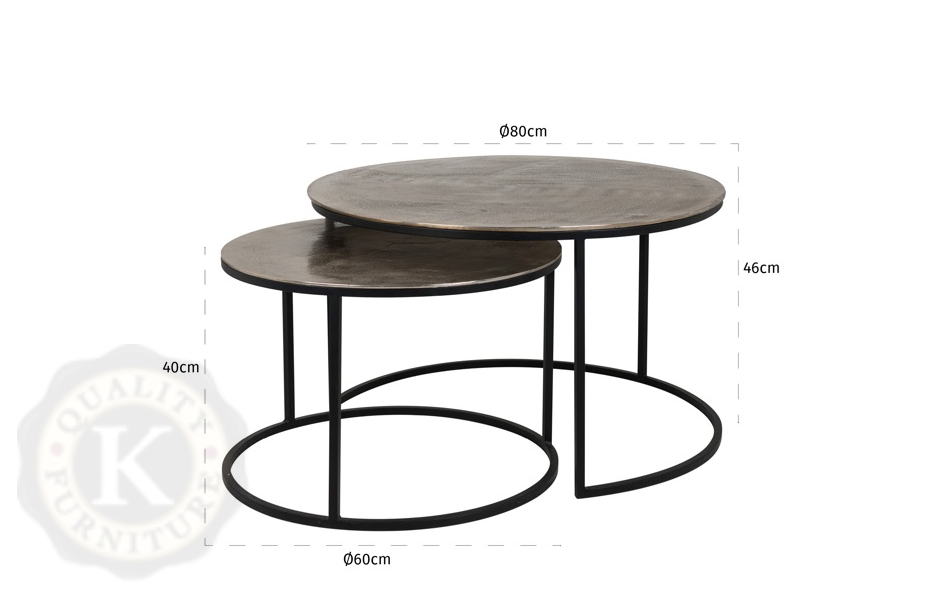 Asher Coffee Table Nest KarlsFurniture.ie