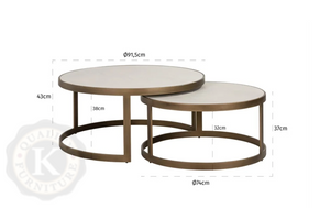 Whitebone Coffee Table Nest