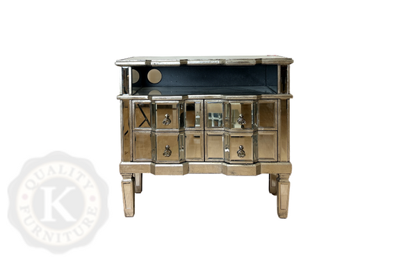 Silver TV Unit