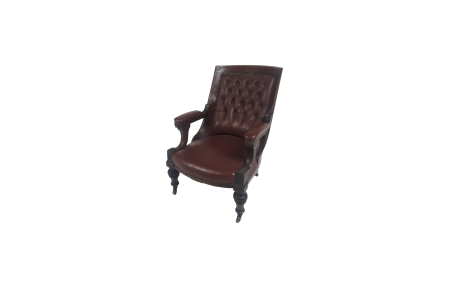 Wine Leather Chair